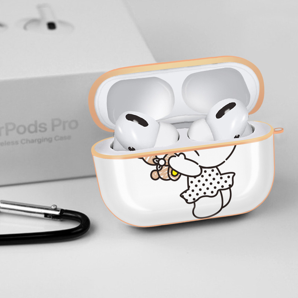 Hello Kitty ハローキティ 【AirPods Pro用】ハードシェル保護ケース｜耐衝撃・防指紋・カラビナ付き商品仕様