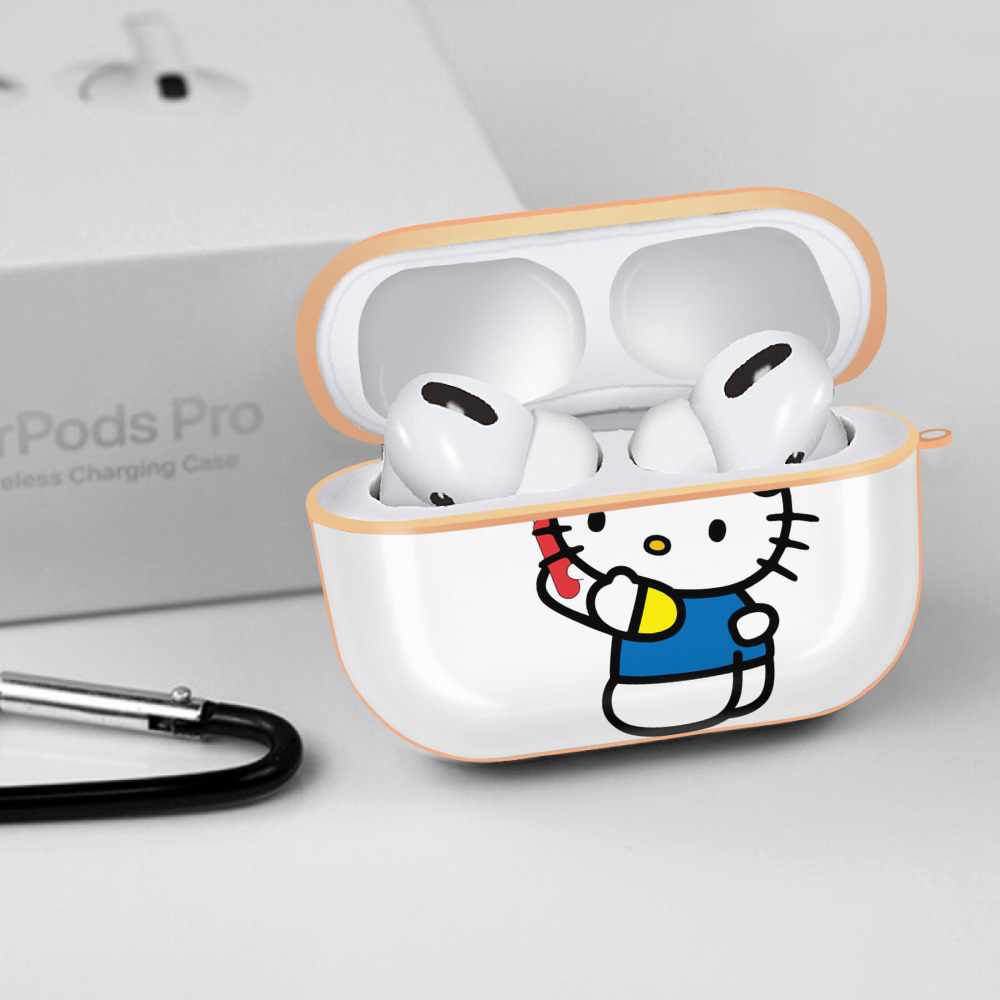 Hello Kitty ハローキティ 【AirPods Pro用】ハードシェル保護ケース｜耐衝撃・防指紋・カラビナ付き商品仕様