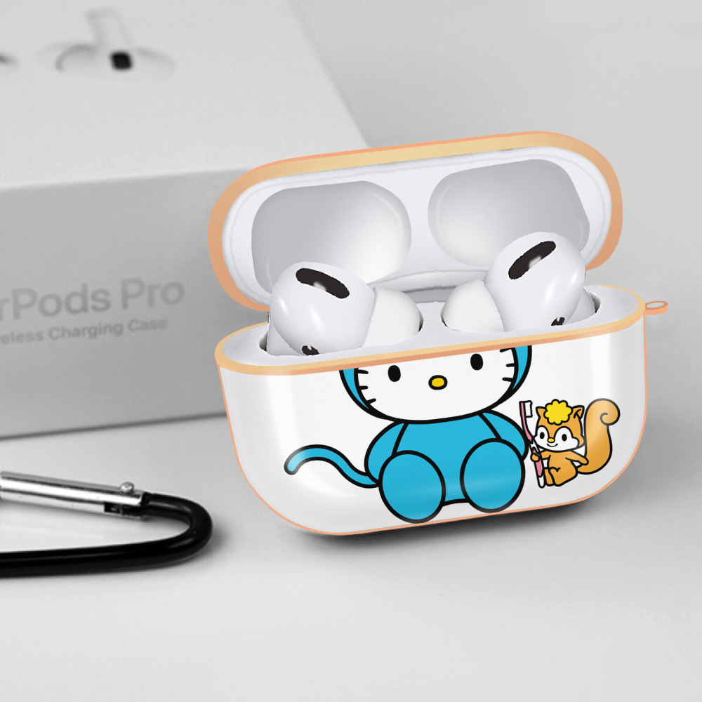 Hello Kitty ハローキティ 【AirPods Pro用】ハードシェル保護ケース｜耐衝撃・防指紋・カラビナ付き商品仕様