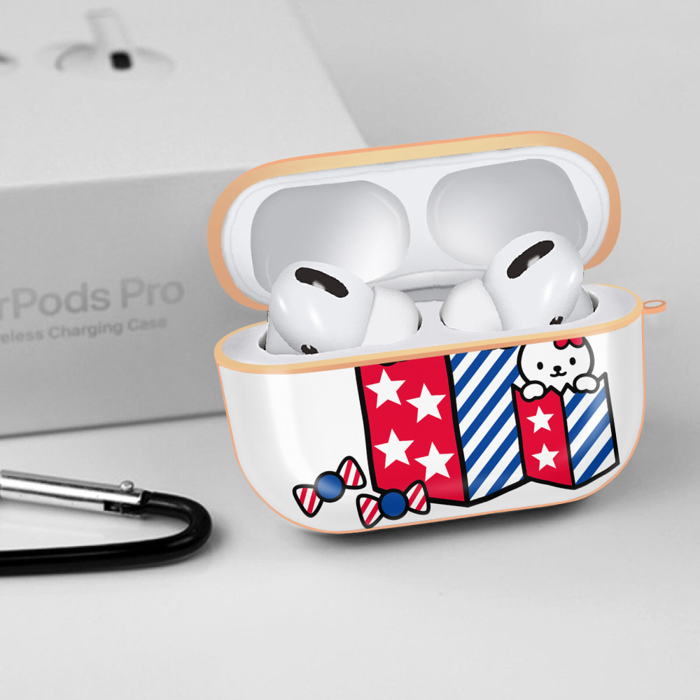 Hello Kitty ハローキティ 【AirPods Pro用】ハードシェル保護ケース｜耐衝撃・防指紋・カラビナ付き商品仕様