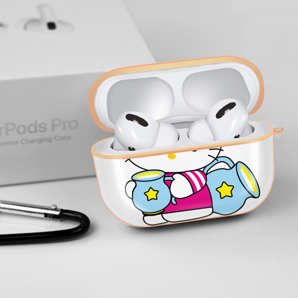 Hello Kitty ハローキティ 【AirPods Pro用】ハードシェル保護ケース｜耐衝撃・防指紋・カラビナ付き商品仕様