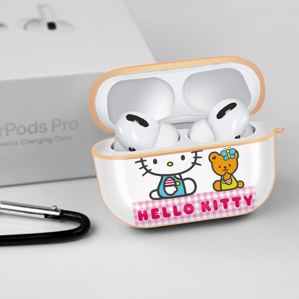 Hello Kitty ハローキティ 【AirPods Pro用】ハードシェル保護ケース｜耐衝撃・防指紋・カラビナ付き商品仕様