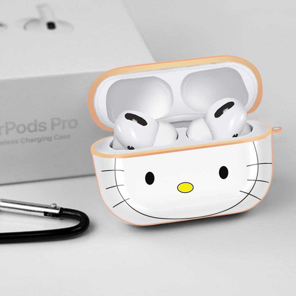 Hello Kitty ハローキティ 【AirPods Pro用】ハードシェル保護ケース｜耐衝撃・防指紋・カラビナ付き商品仕様