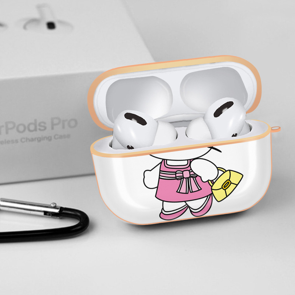 Hello Kitty ハローキティ 【AirPods Pro用】ハードシェル保護ケース｜耐衝撃・防指紋・カラビナ付き商品仕様