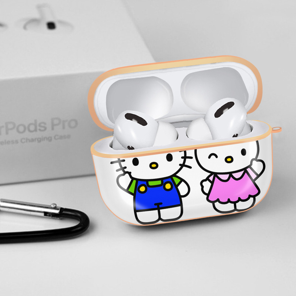Hello Kitty ハローキティ 【AirPods Pro用】ハードシェル保護ケース｜耐衝撃・防指紋・カラビナ付き商品仕様