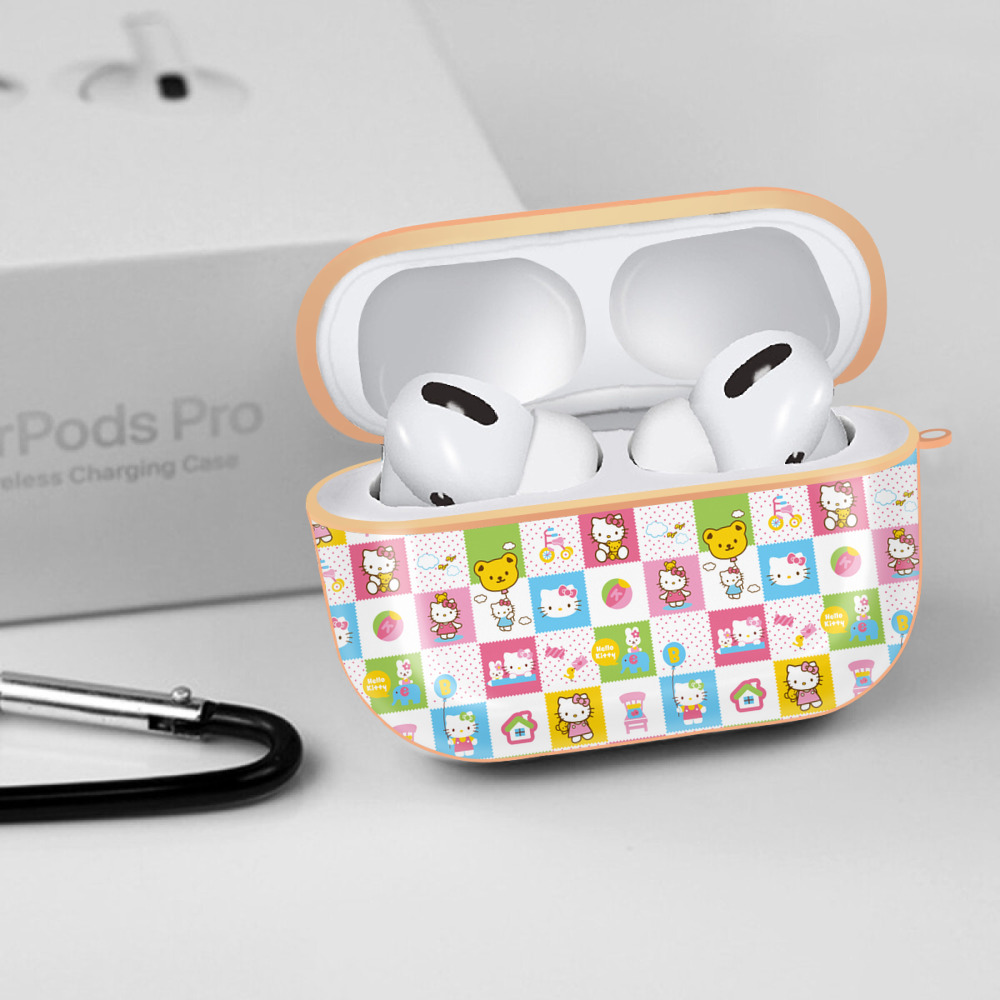 Hello Kitty ハローキティ 【AirPods Pro用】ハードシェル保護ケース｜耐衝撃・防指紋・カラビナ付き商品仕様