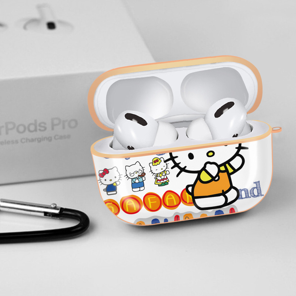 Hello Kitty ハローキティ 【AirPods Pro用】ハードシェル保護ケース｜耐衝撃・防指紋・カラビナ付き商品仕様