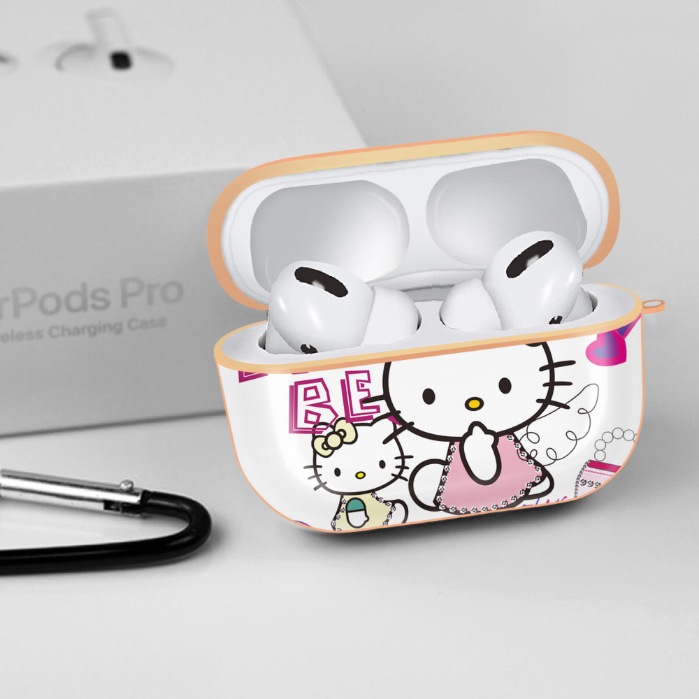 Hello Kitty ハローキティ 【AirPods Pro用】ハードシェル保護ケース｜耐衝撃・防指紋・カラビナ付き商品仕様