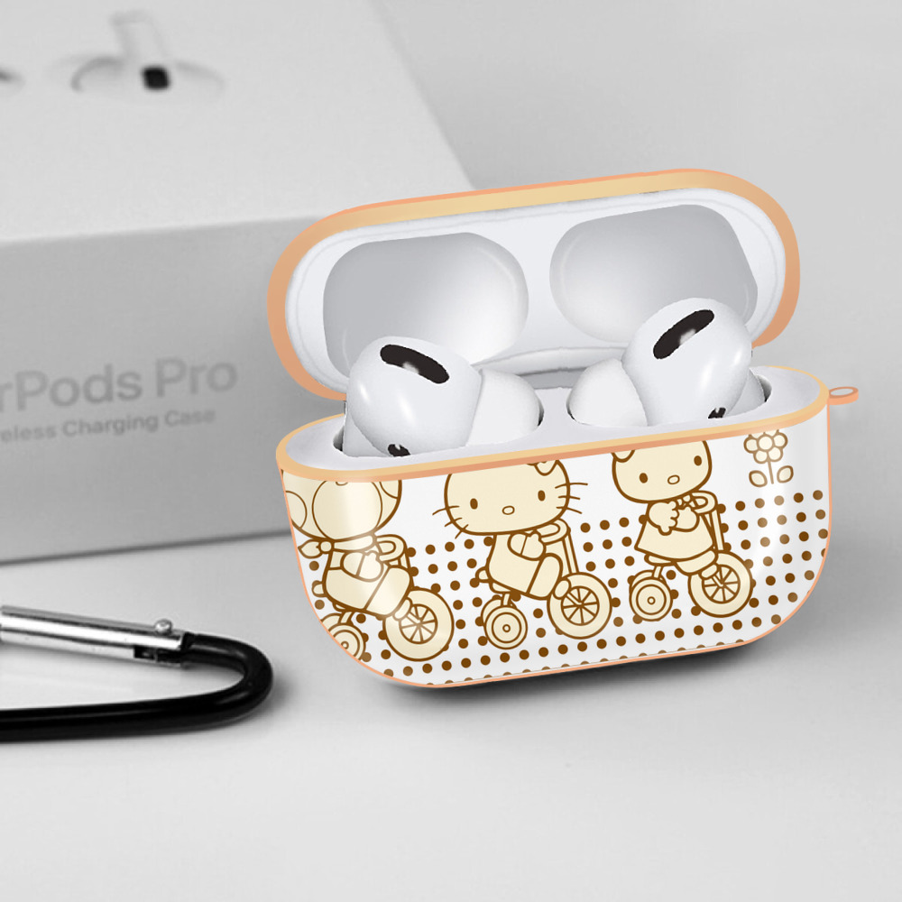 Hello Kitty ハローキティ 【AirPods Pro用】ハードシェル保護ケース｜耐衝撃・防指紋・カラビナ付き商品仕様
