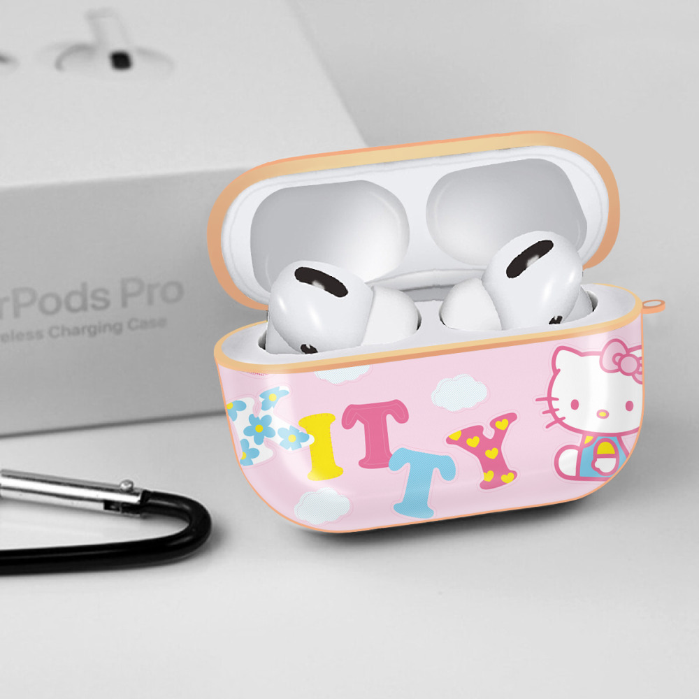Hello Kitty ハローキティ 【AirPods Pro用】ハードシェル保護ケース｜耐衝撃・防指紋・カラビナ付き商品仕様