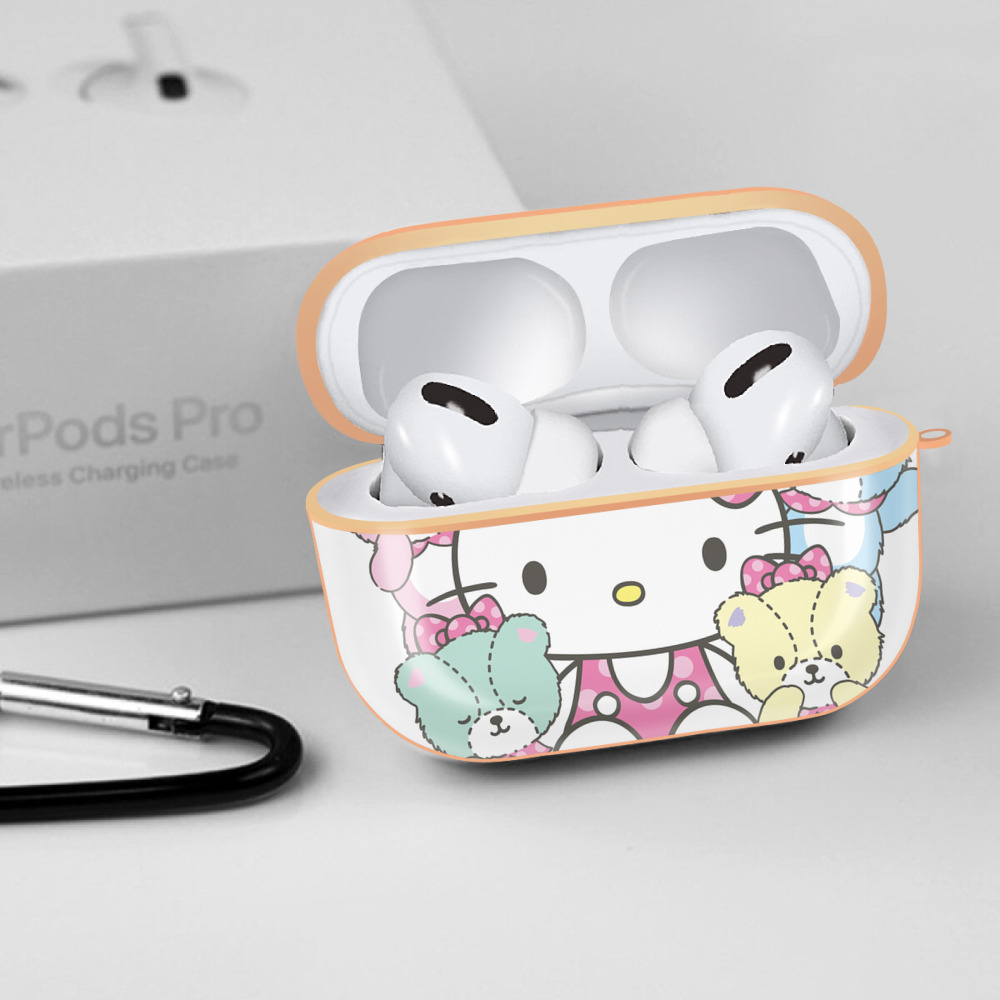 Hello Kitty ハローキティ 【AirPods Pro用】ハードシェル保護ケース｜耐衝撃・防指紋・カラビナ付き商品仕様