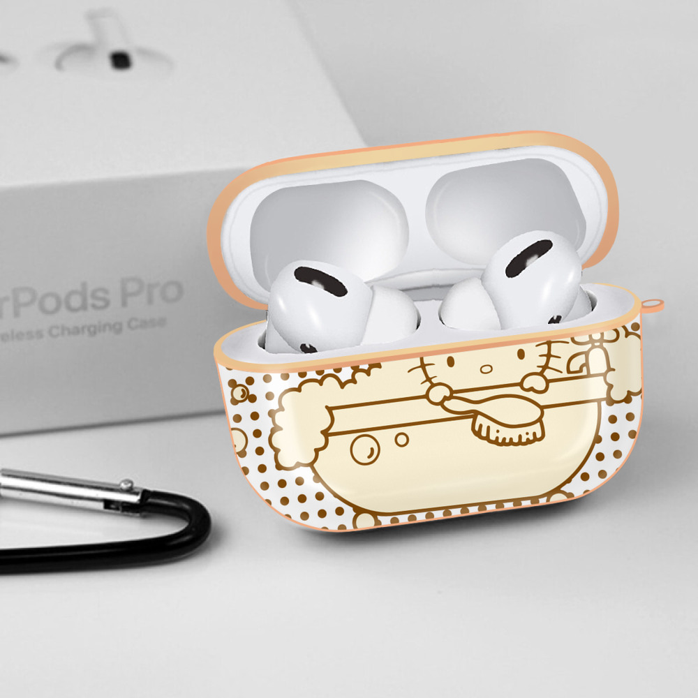 Hello Kitty ハローキティ 【AirPods Pro用】ハードシェル保護ケース｜耐衝撃・防指紋・カラビナ付き商品仕様