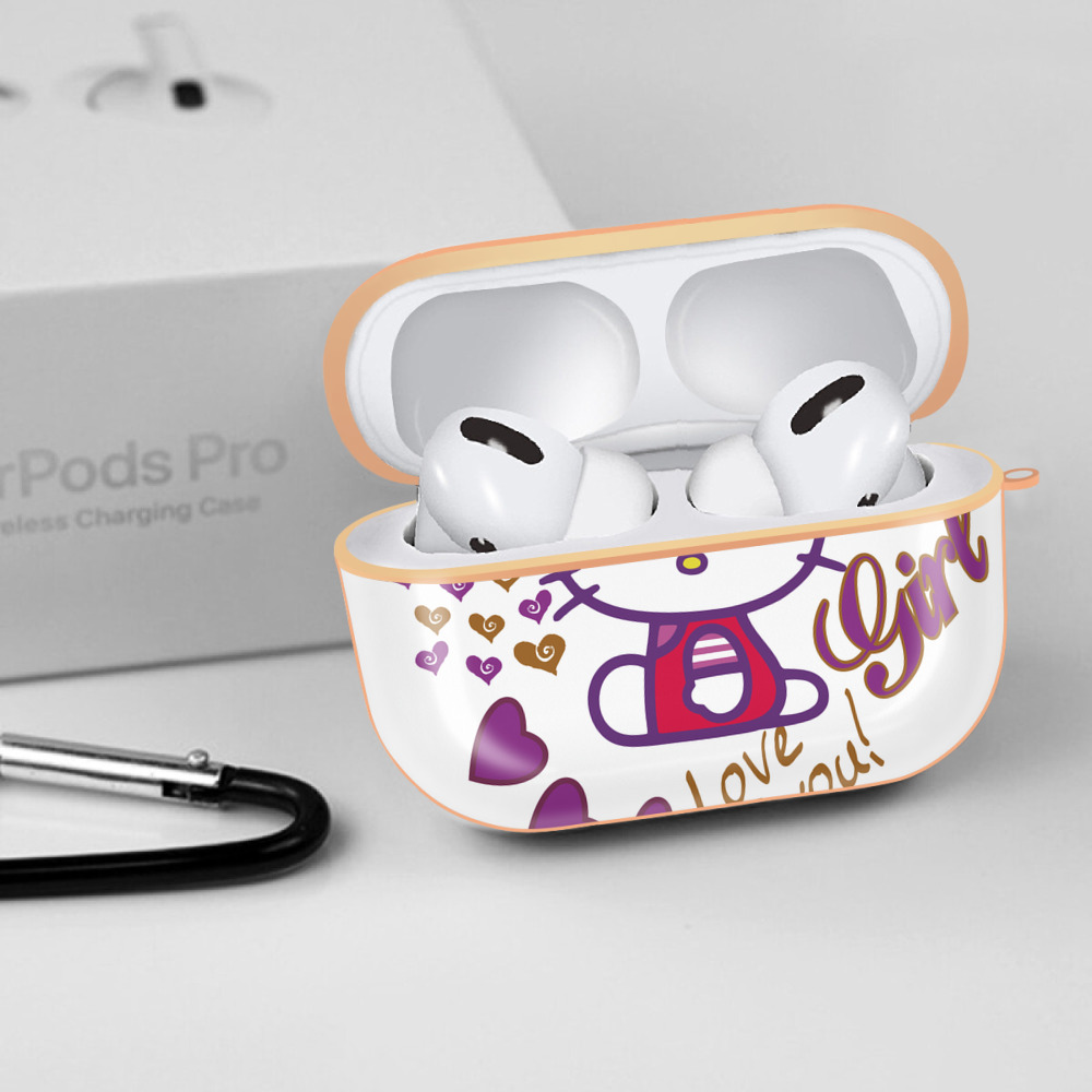 Hello Kitty ハローキティ 【AirPods Pro用】ハードシェル保護ケース｜耐衝撃・防指紋・カラビナ付き商品仕様