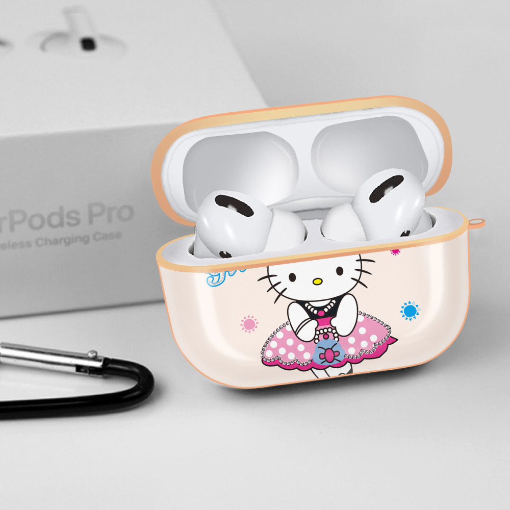 Hello Kitty ハローキティ 【AirPods Pro用】ハードシェル保護ケース｜耐衝撃・防指紋・カラビナ付き商品仕様