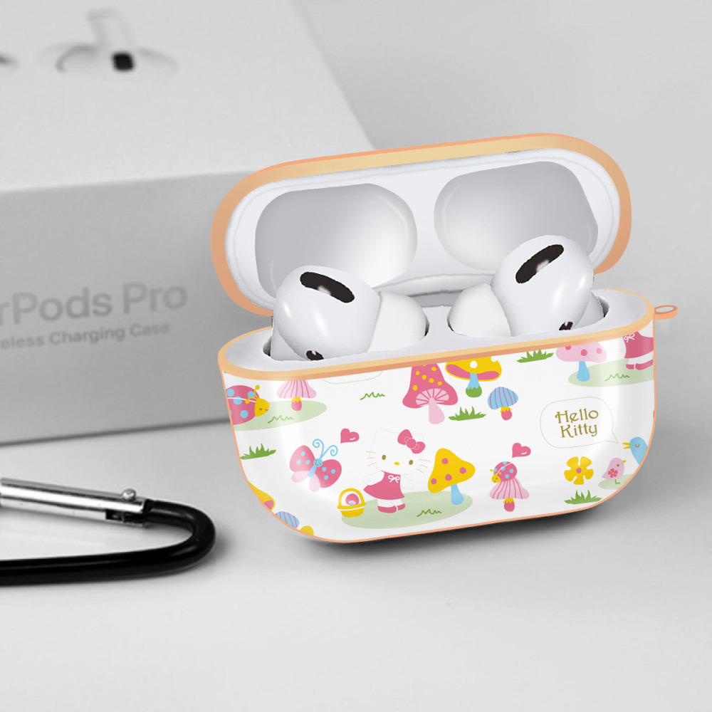 Hello Kitty ハローキティ 【AirPods Pro用】ハードシェル保護ケース｜耐衝撃・防指紋・カラビナ付き商品仕様