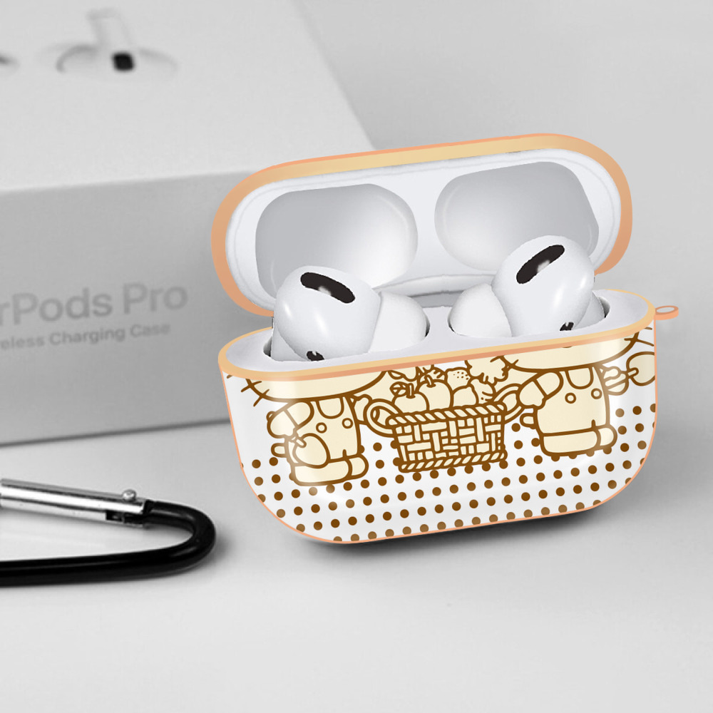 Hello Kitty ハローキティ 【AirPods Pro用】ハードシェル保護ケース｜耐衝撃・防指紋・カラビナ付き商品仕様