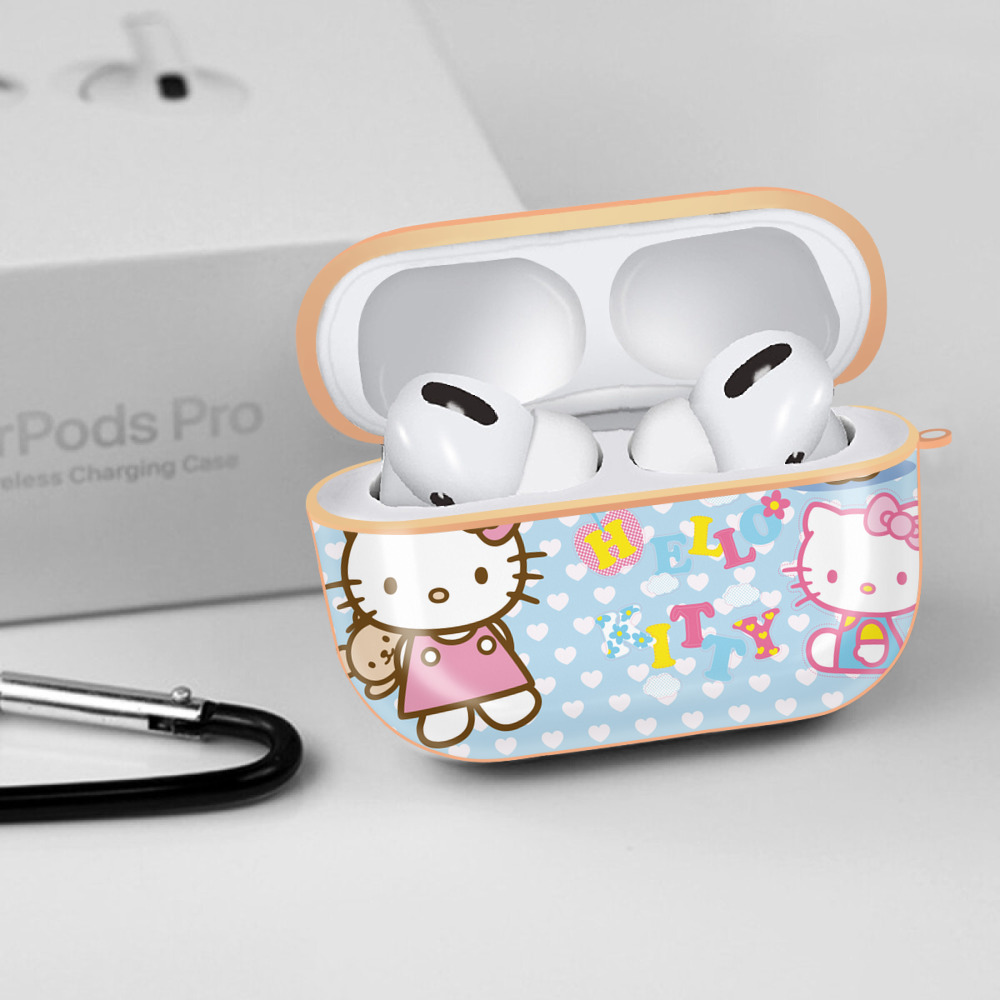 Hello Kitty ハローキティ 【AirPods Pro用】ハードシェル保護ケース｜耐衝撃・防指紋・カラビナ付き商品仕様