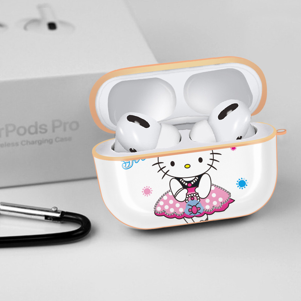 Hello Kitty ハローキティ 【AirPods Pro用】ハードシェル保護ケース｜耐衝撃・防指紋・カラビナ付き商品仕様