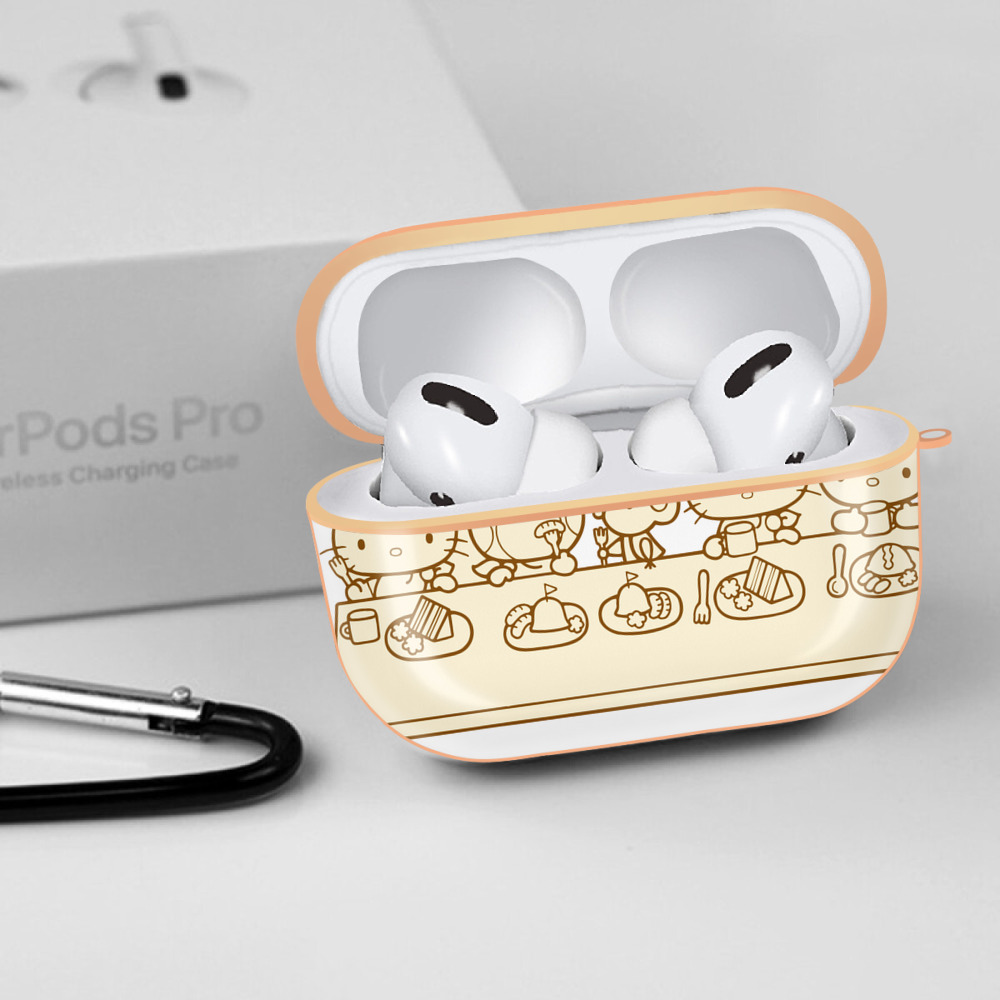 Hello Kitty ハローキティ 【AirPods Pro用】ハードシェル保護ケース｜耐衝撃・防指紋・カラビナ付き商品仕様