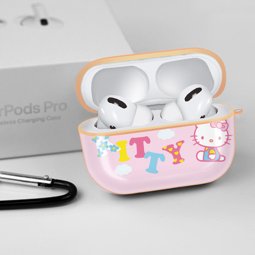 Hello Kitty ハローキティ 【AirPods Pro用】ハードシェル保護ケース｜耐衝撃・防指紋・カラビナ付き商品仕様
