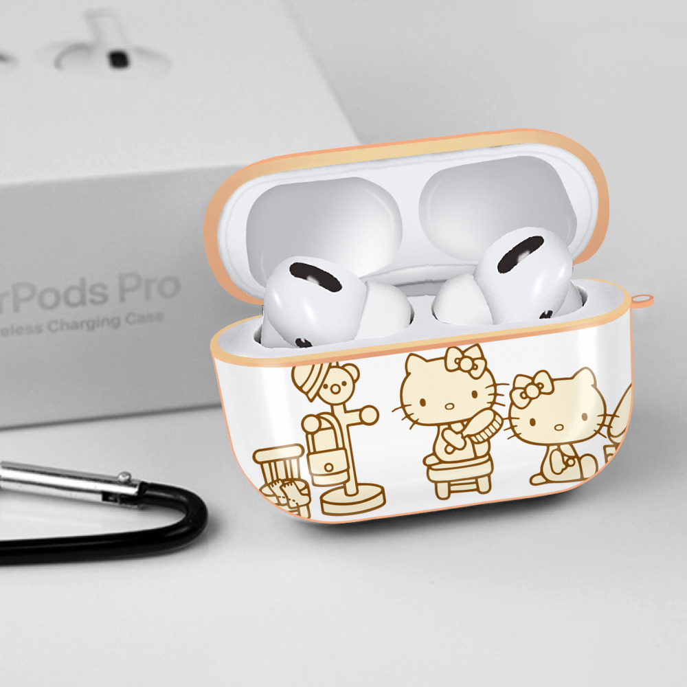 Hello Kitty ハローキティ 【AirPods Pro用】ハードシェル保護ケース｜耐衝撃・防指紋・カラビナ付き商品仕様