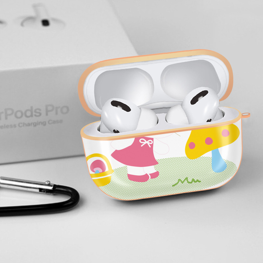 Hello Kitty ハローキティ 【AirPods Pro用】ハードシェル保護ケース｜耐衝撃・防指紋・カラビナ付き商品仕様