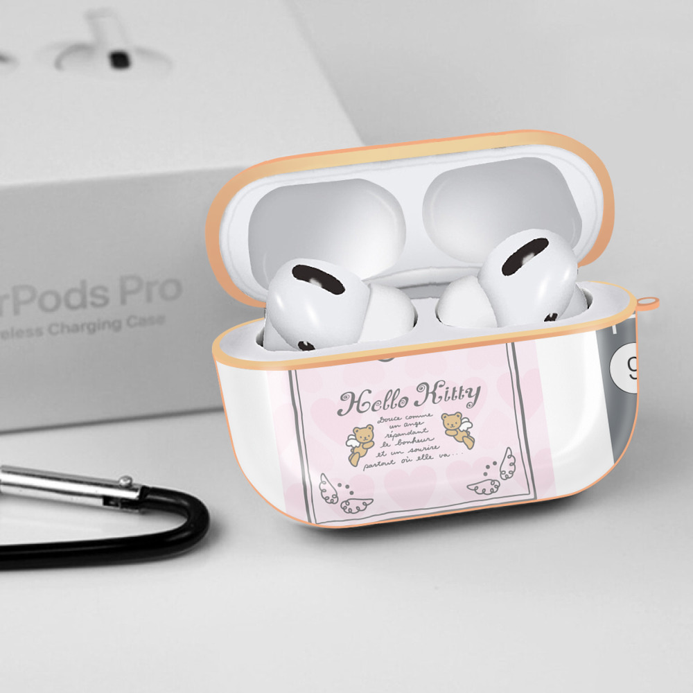 Hello Kitty ハローキティ 【AirPods Pro用】ハードシェル保護ケース｜耐衝撃・防指紋・カラビナ付き商品仕様