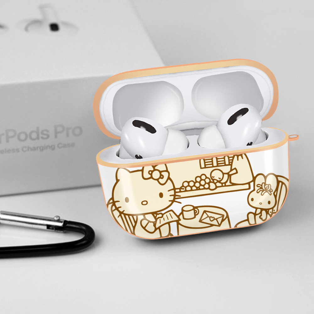 Hello Kitty ハローキティ 【AirPods Pro用】ハードシェル保護ケース｜耐衝撃・防指紋・カラビナ付き商品仕様