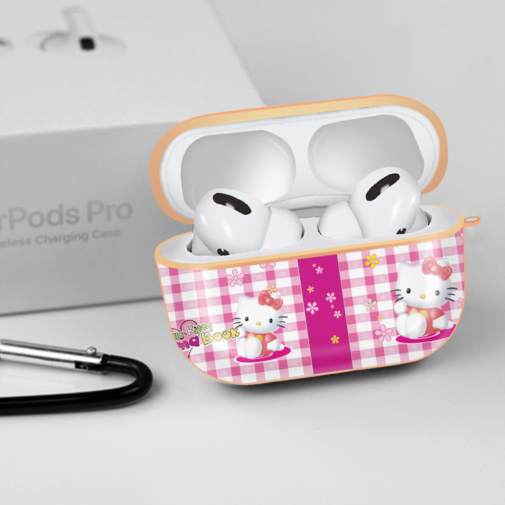 Hello Kitty ハローキティ 【AirPods Pro用】ハードシェル保護ケース｜耐衝撃・防指紋・カラビナ付き商品仕様