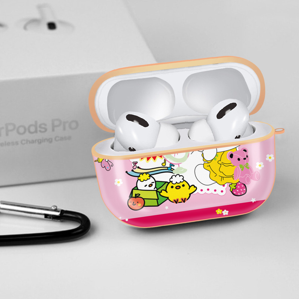 Hello Kitty ハローキティ 【AirPods Pro用】ハードシェル保護ケース｜耐衝撃・防指紋・カラビナ付き商品仕様