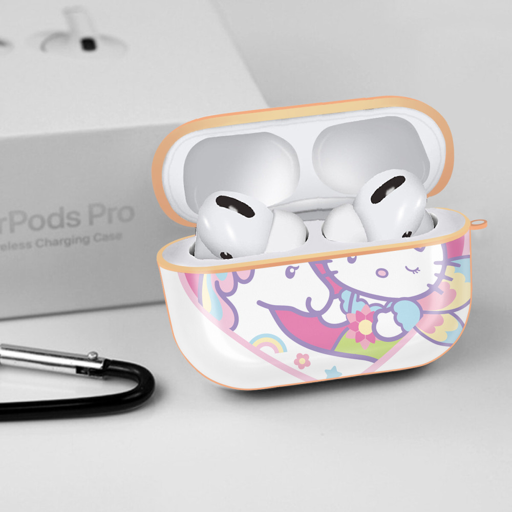 Hello Kitty ハローキティ 【AirPods Pro用】ハードシェル保護ケース｜耐衝撃・防指紋・カラビナ付き商品仕様