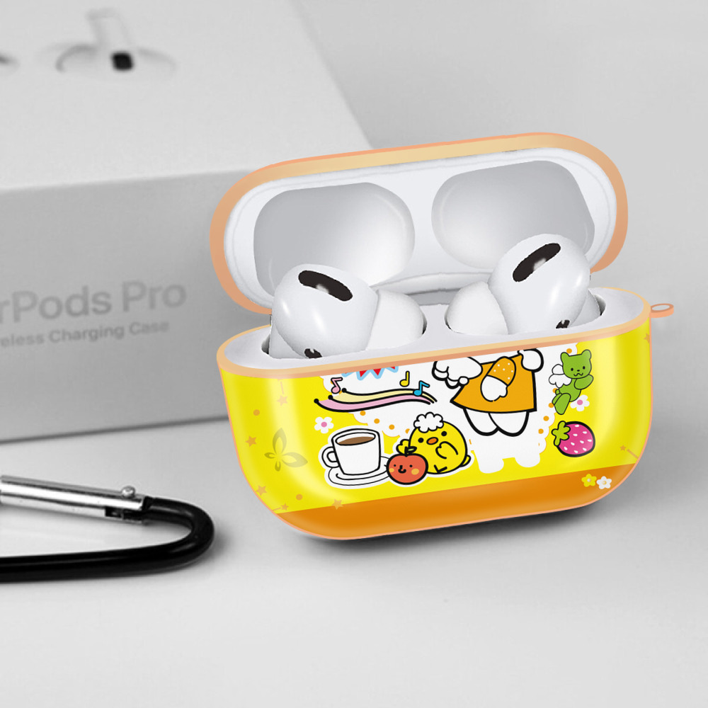 Hello Kitty ハローキティ 【AirPods Pro用】ハードシェル保護ケース｜耐衝撃・防指紋・カラビナ付き商品仕様