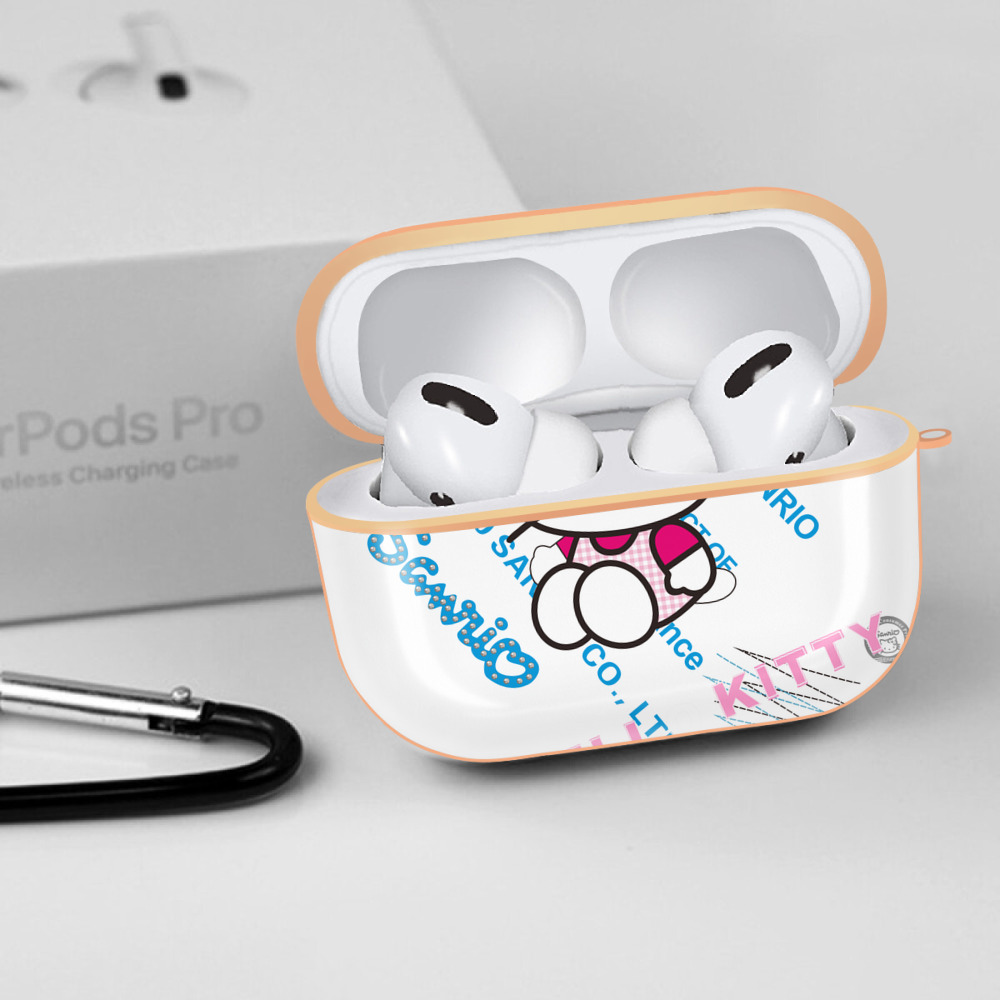 Hello Kitty ハローキティ 【AirPods Pro用】ハードシェル保護ケース｜耐衝撃・防指紋・カラビナ付き商品仕様