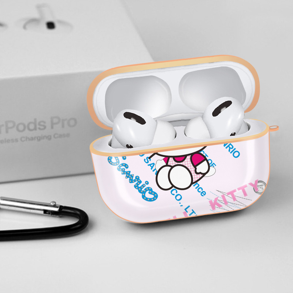 Hello Kitty ハローキティ 【AirPods Pro用】ハードシェル保護ケース｜耐衝撃・防指紋・カラビナ付き商品仕様