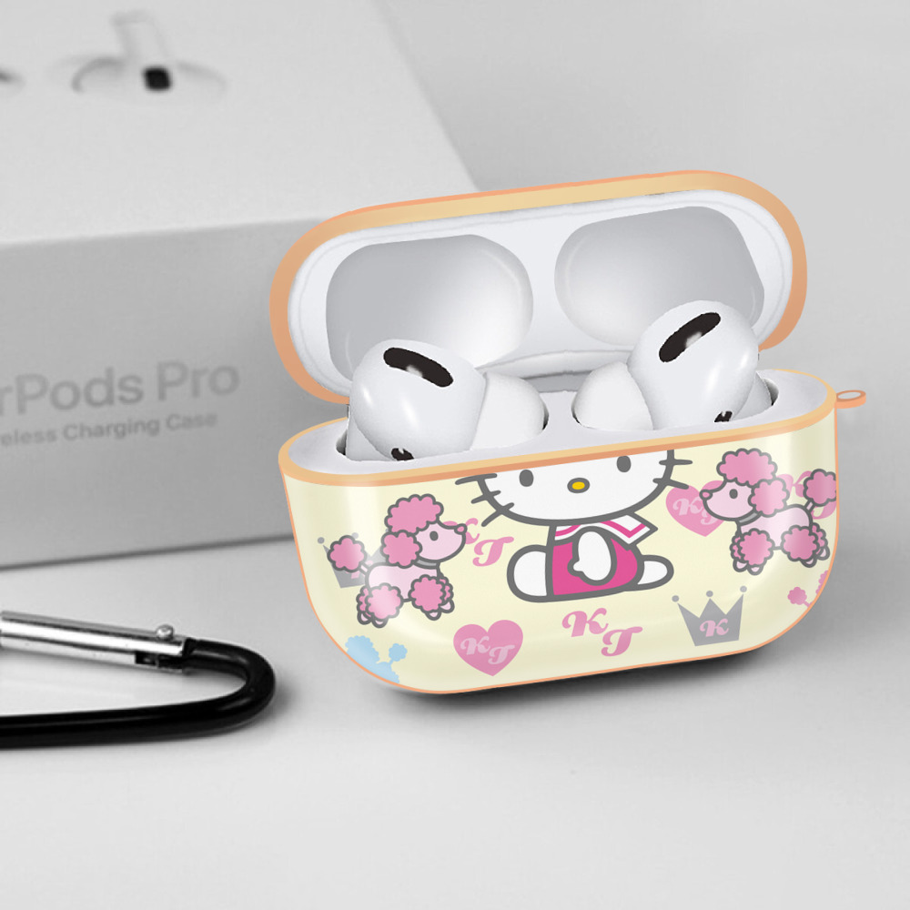 Hello Kitty ハローキティ 【AirPods Pro用】ハードシェル保護ケース｜耐衝撃・防指紋・カラビナ付き商品仕様
