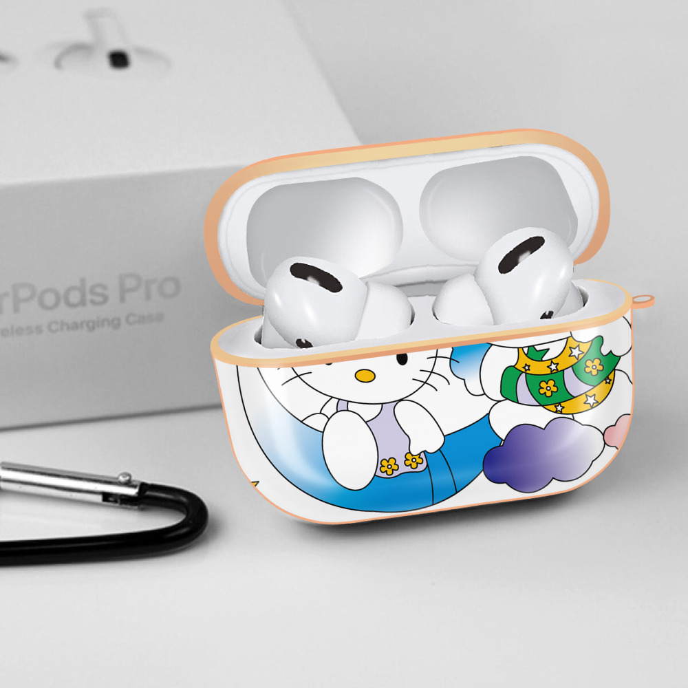 Hello Kitty ハローキティ 【AirPods Pro用】ハードシェル保護ケース｜耐衝撃・防指紋・カラビナ付き商品仕様