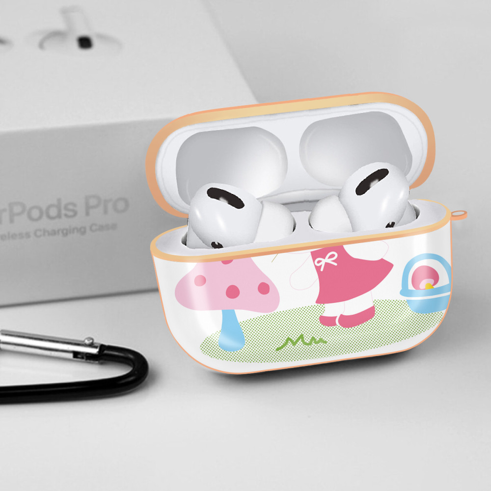 Hello Kitty ハローキティ 【AirPods Pro用】ハードシェル保護ケース｜耐衝撃・防指紋・カラビナ付き商品仕様