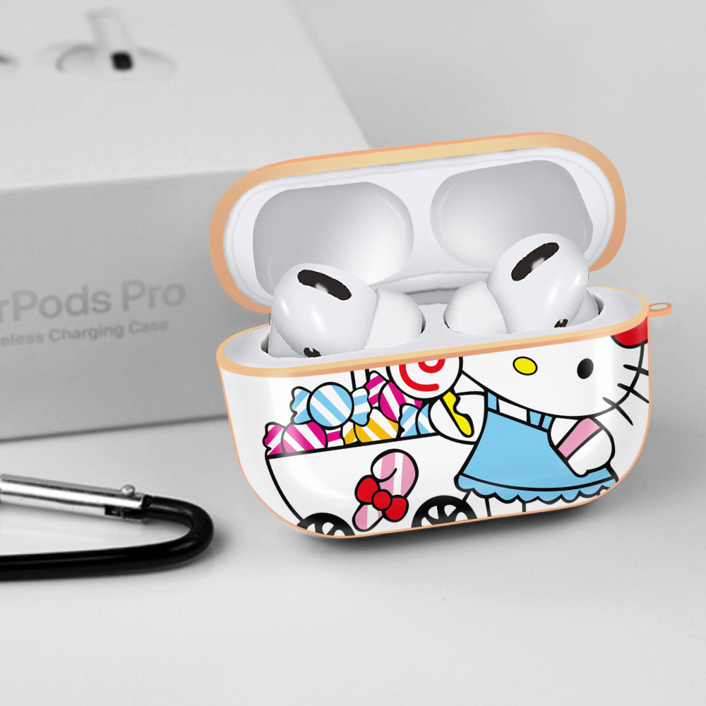 Hello Kitty ハローキティ 【AirPods Pro用】ハードシェル保護ケース｜耐衝撃・防指紋・カラビナ付き商品仕様