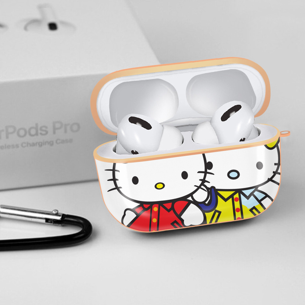 Hello Kitty ハローキティ 【AirPods Pro用】ハードシェル保護ケース｜耐衝撃・防指紋・カラビナ付き商品仕様