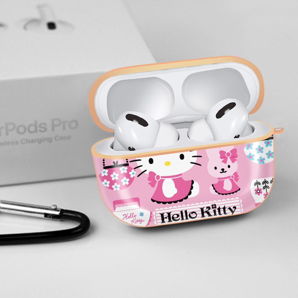 Hello Kitty ハローキティ 【AirPods Pro用】ハードシェル保護ケース｜耐衝撃・防指紋・カラビナ付き商品仕様