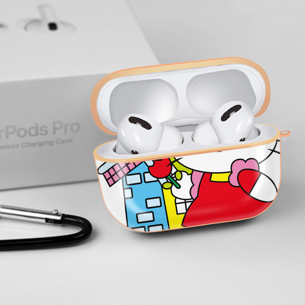 Hello Kitty ハローキティ 【AirPods Pro用】ハードシェル保護ケース｜耐衝撃・防指紋・カラビナ付き商品仕様