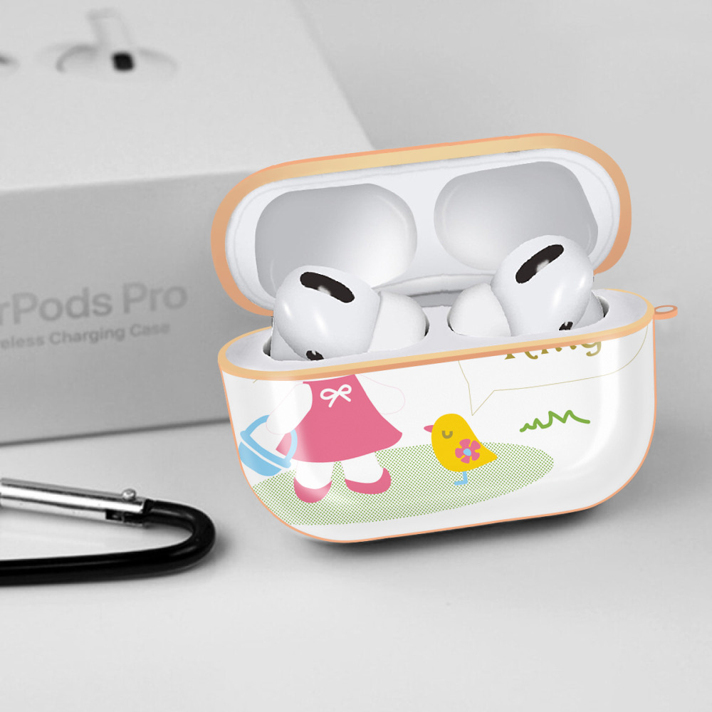 Hello Kitty ハローキティ 【AirPods Pro用】ハードシェル保護ケース｜耐衝撃・防指紋・カラビナ付き商品仕様