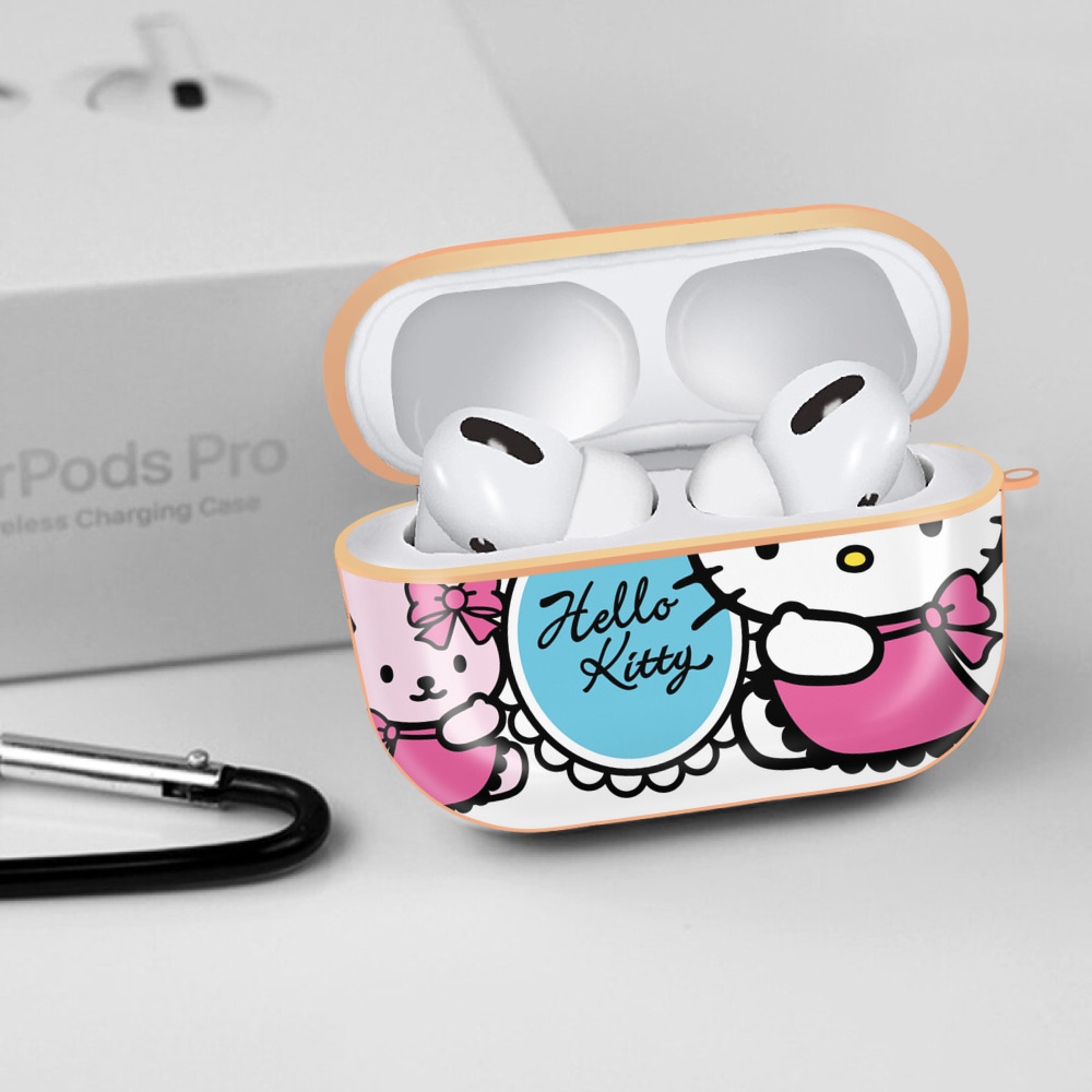 Hello Kitty ハローキティ 【AirPods Pro用】ハードシェル保護ケース｜耐衝撃・防指紋・カラビナ付き商品仕様