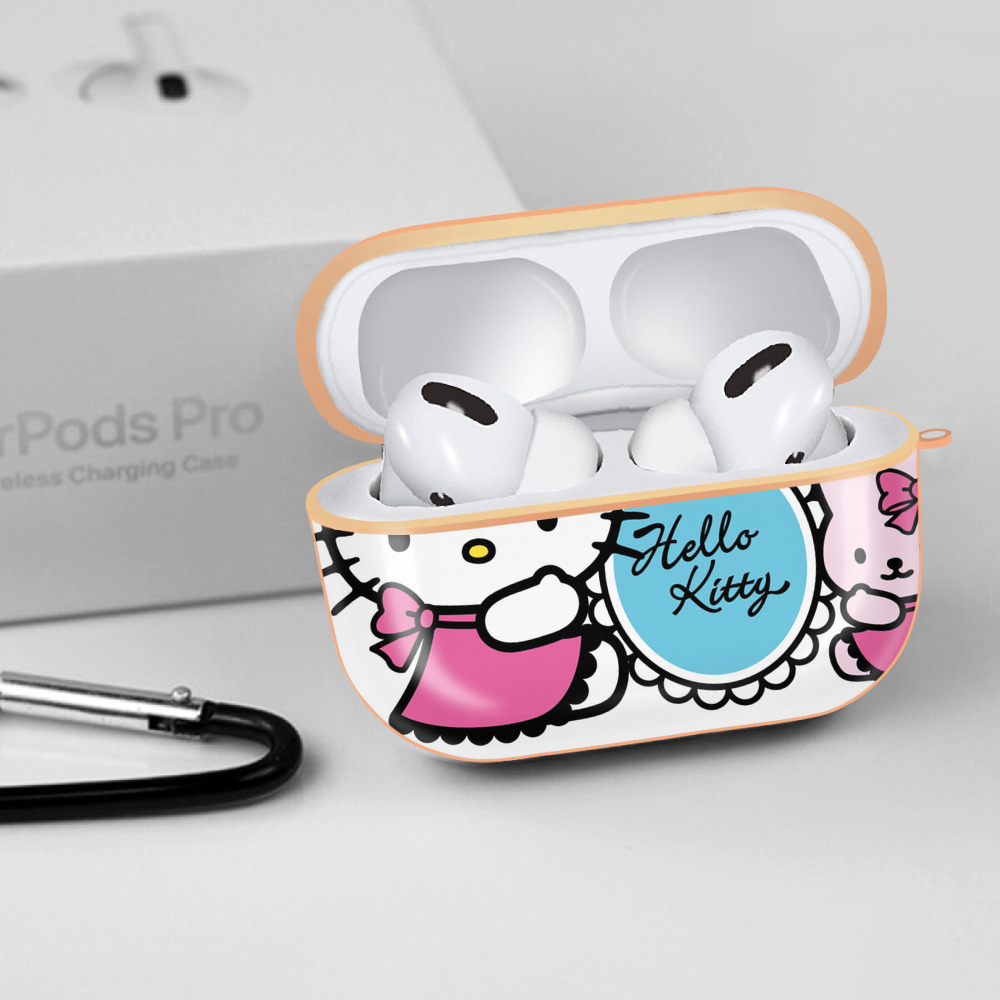 Hello Kitty ハローキティ 【AirPods Pro用】ハードシェル保護ケース｜耐衝撃・防指紋・カラビナ付き商品仕様