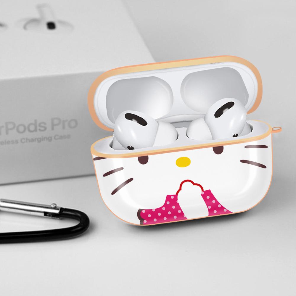 Hello Kitty ハローキティ 【AirPods Pro用】ハードシェル保護ケース｜耐衝撃・防指紋・カラビナ付き商品仕様