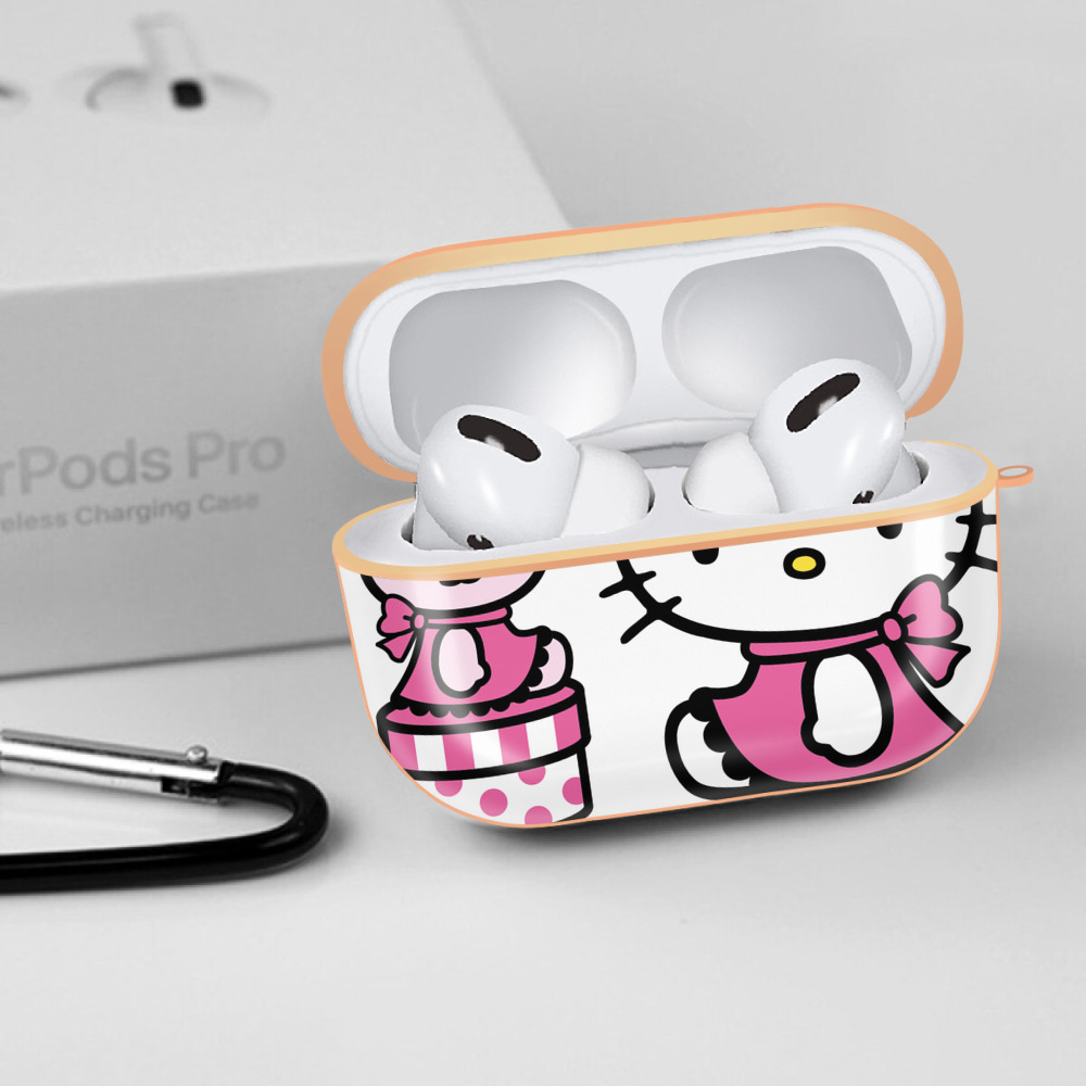 Hello Kitty ハローキティ 【AirPods Pro用】ハードシェル保護ケース｜耐衝撃・防指紋・カラビナ付き商品仕様