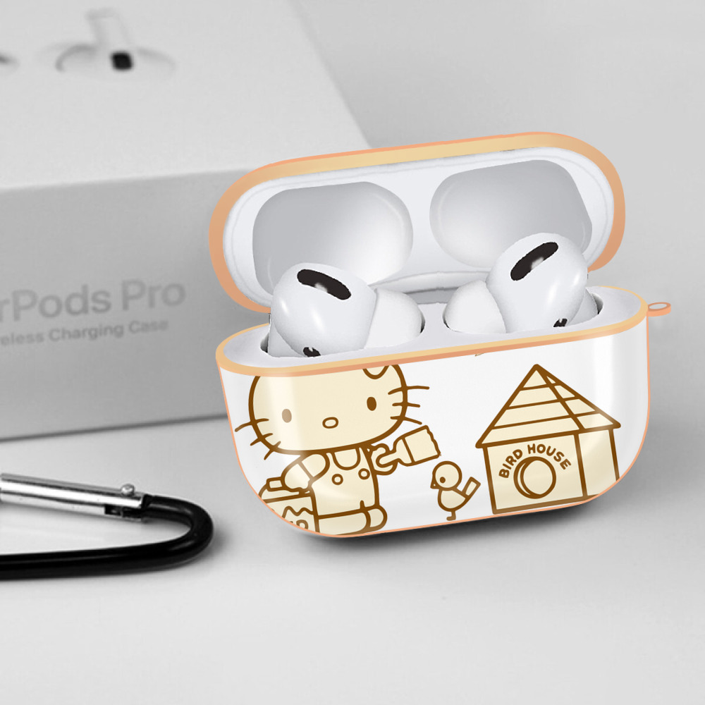 Hello Kitty ハローキティ 【AirPods Pro用】ハードシェル保護ケース｜耐衝撃・防指紋・カラビナ付き商品仕様