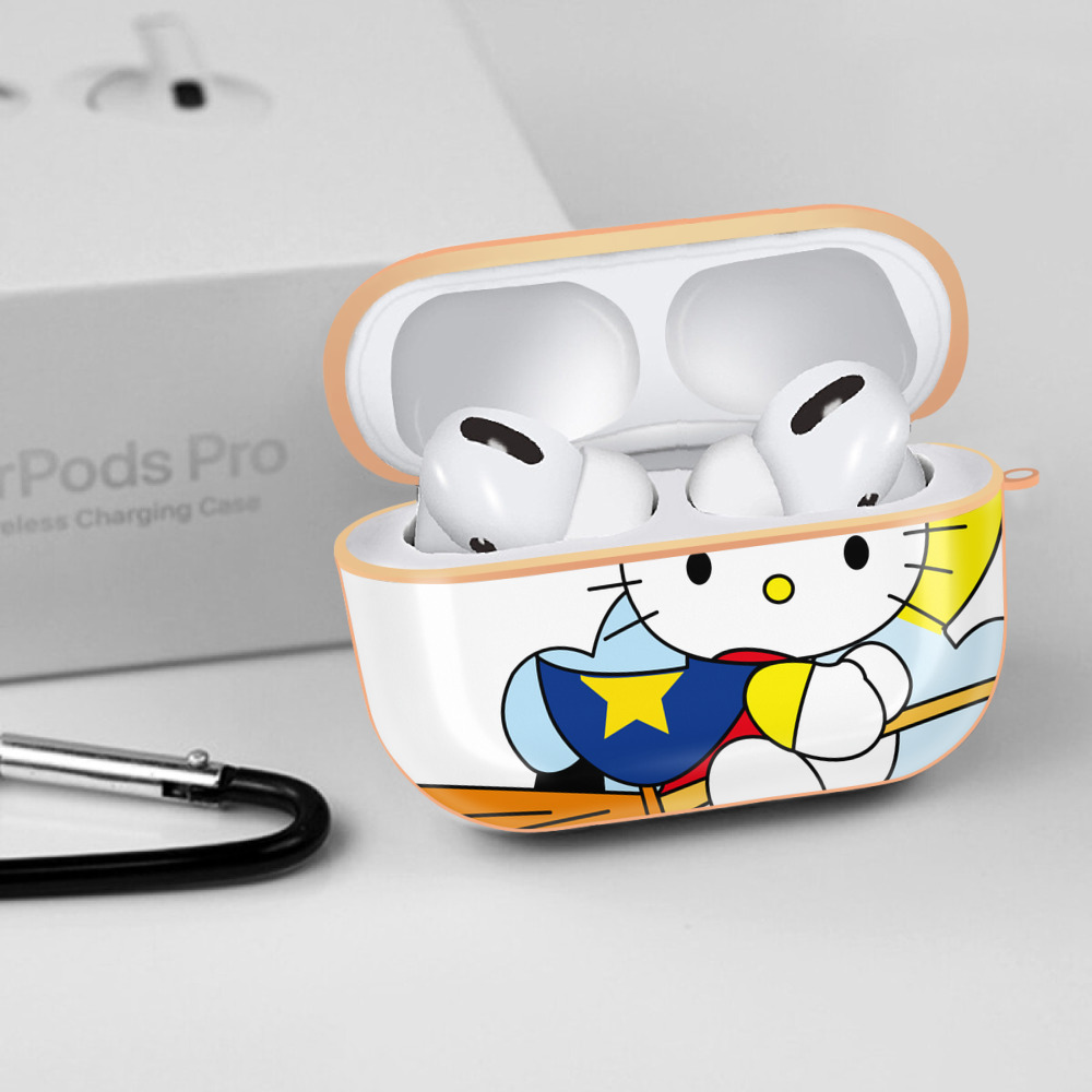 Hello Kitty ハローキティ 【AirPods Pro用】ハードシェル保護ケース｜耐衝撃・防指紋・カラビナ付き商品仕様
