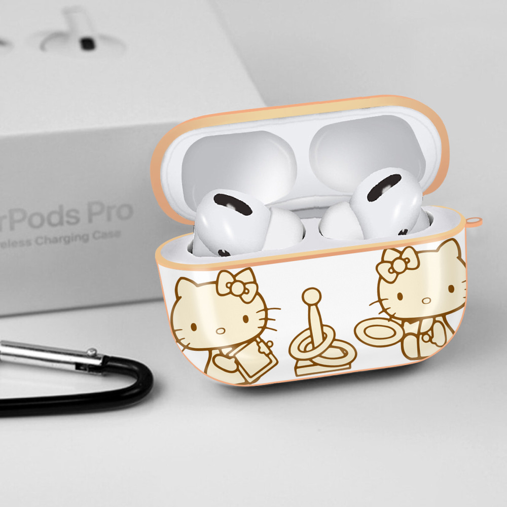 Hello Kitty ハローキティ 【AirPods Pro用】ハードシェル保護ケース｜耐衝撃・防指紋・カラビナ付き商品仕様