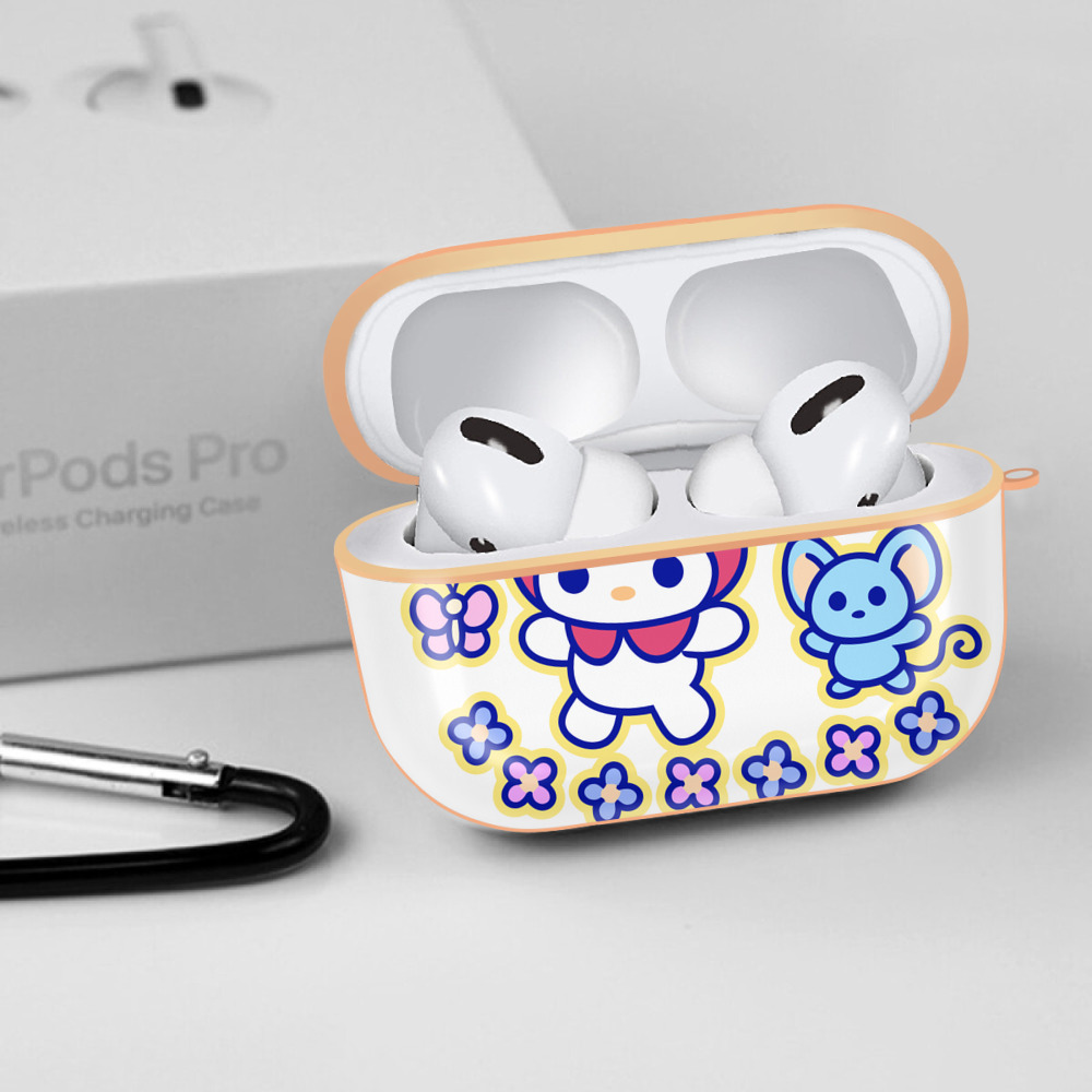 Hello Kitty ハローキティ 【AirPods Pro用】ハードシェル保護ケース｜耐衝撃・防指紋・カラビナ付き商品仕様
